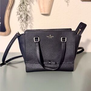 Kate Spade Black Satchel Bag with Bow Detail
